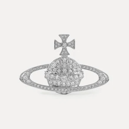 Vivienne Westwood Women's Bas Relief Brooch with Cubic Zirconia