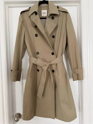 Studio Tomboy Double-Breasted Belted Trench Coat