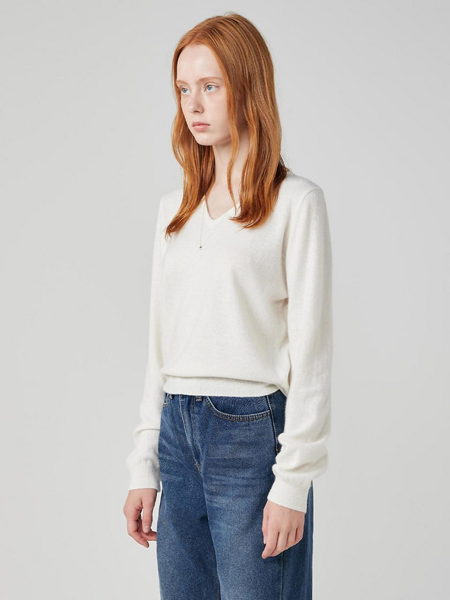 Tomo Cashmere V-neck Knit