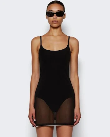 Jacquemus La Robe Maille Roupao Sheer Dress Black | Black | Fr46 | The Webster