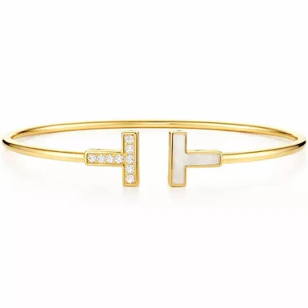 Tiffany T Wire Bracelet with Diamonds