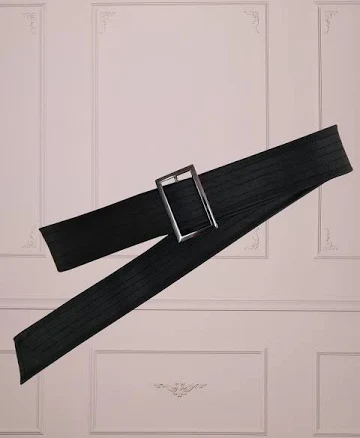 Women's Eco Leather Trench Coat Belt with Buckle