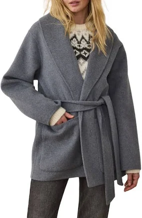 Marine Layer Colette Belted Wool Coat