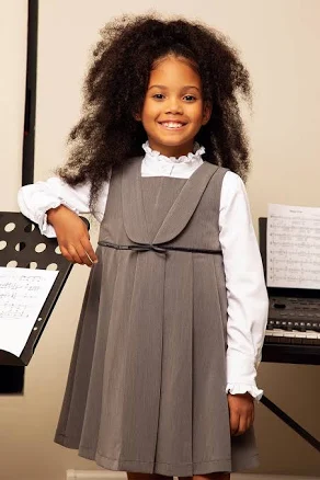 Eirene Studio Pleated Dress with Pretty Collar