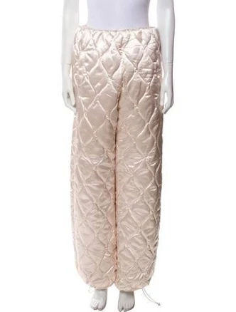 Miu Miu 2021 Wide Leg Pants w/ Tags in Neutrals, Women's US2, IT38 | XS