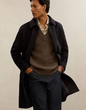 Reiss Chenin Atelier Cashmere Raglan Overcoat