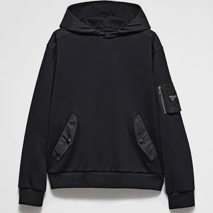 PRADA Men's Contemporary Cotton Blend Hoodie
