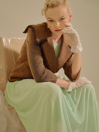Melange Double Button Jacket