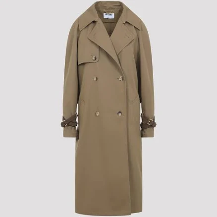 Moschino Women's Cotton Blend Gabardine Trench Coat
