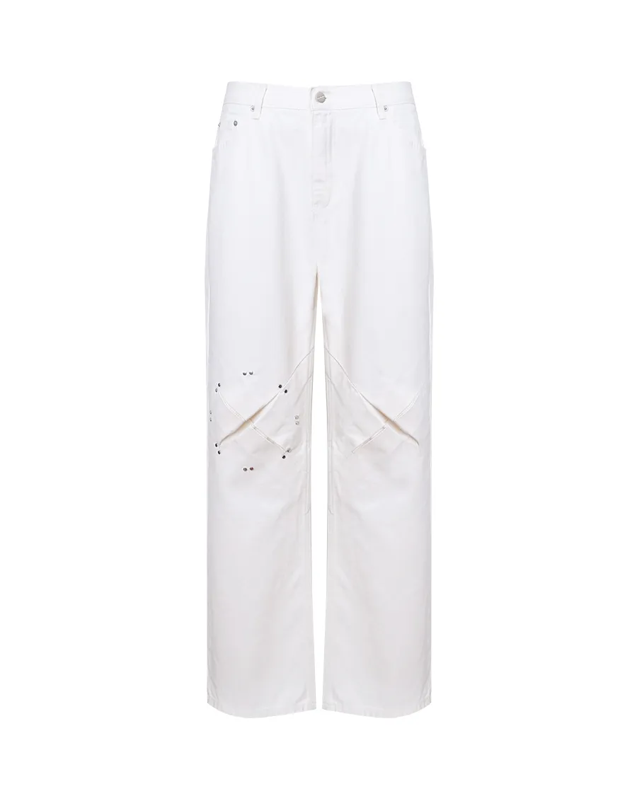 X CIRCLE JEANS(WHITE)