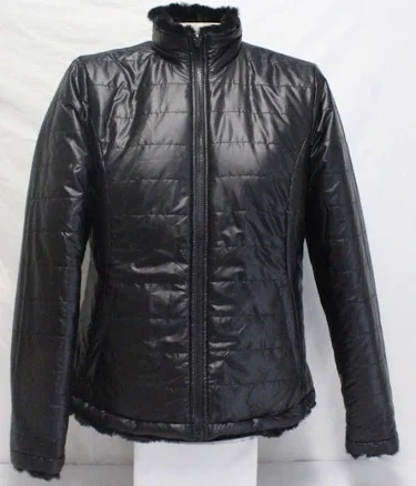 Nicole Miller Women's Reversible Faux Fur Jacket