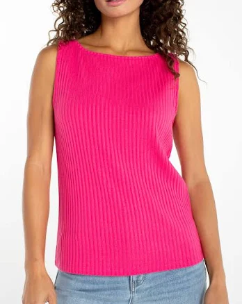 Women's Liverpool Sleeveless Boat Neck Rib Knit Top