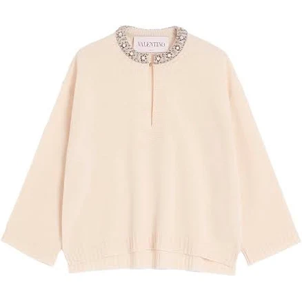 Valentino Garavani Women's Embroidered Wool Sweater
