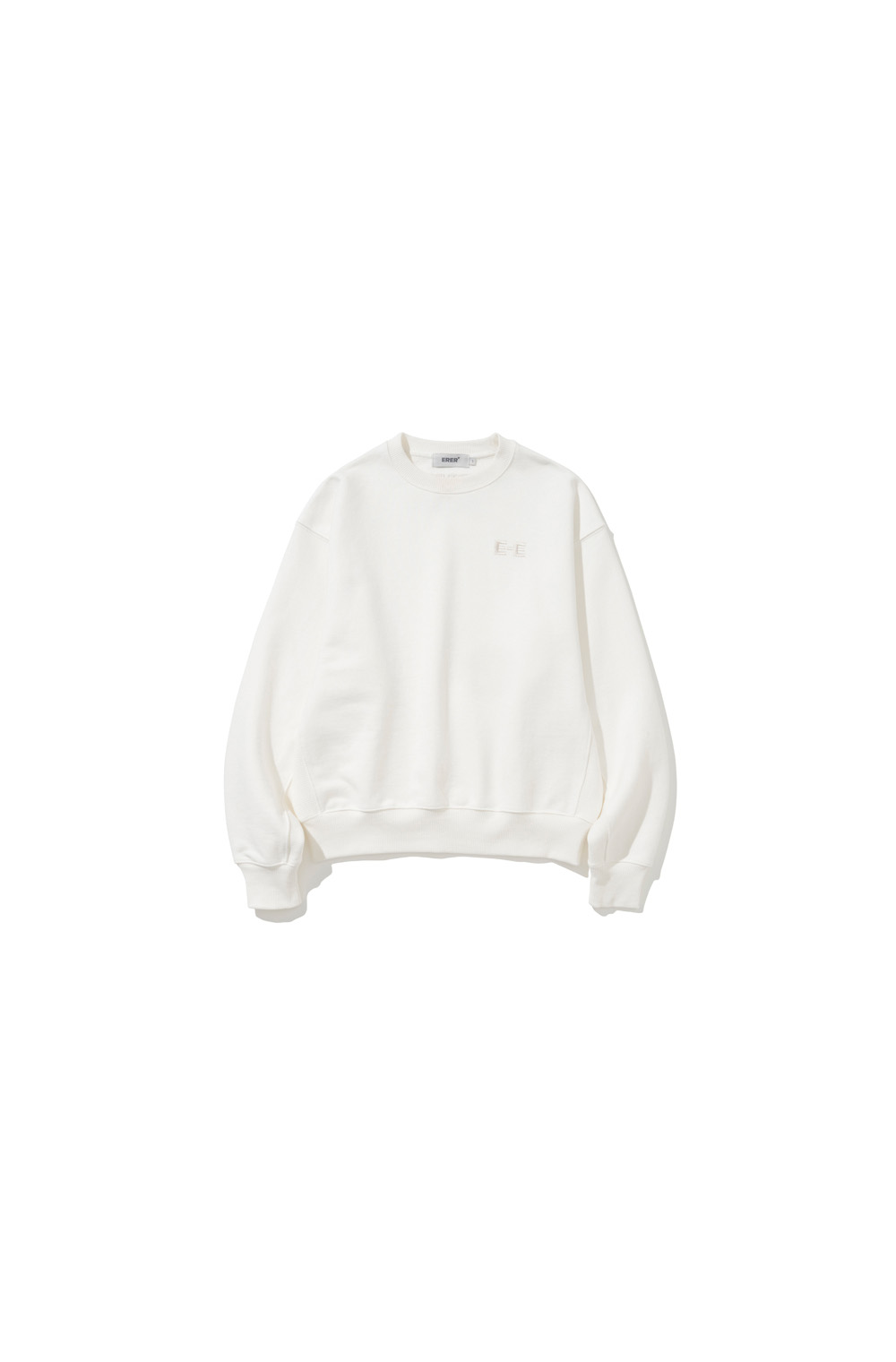 Embroidered Detail Sweatshirt Ivory