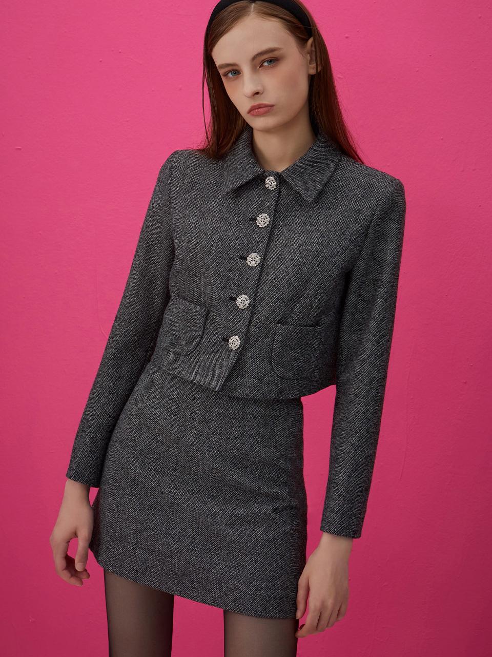 Vesi tweed jacket (2colors)