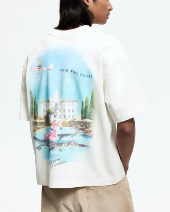 H&M Men's Loose-Fit Printed T-Shirt
