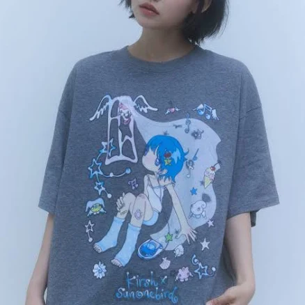 Kirsh x Sun One Bird Full Print Oversized T-Shirt