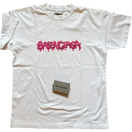 Balenciaga Logo Print Cotton T-shirt