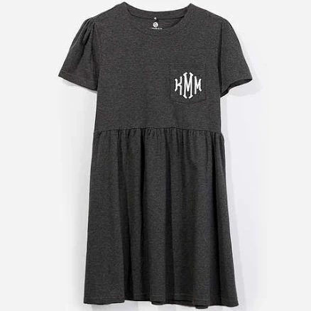Monogrammed T-Shirt Dress