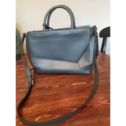Lapalette Bags | Most By Lapalette Gray Leather Crossbody Purse Bag Horse | Color: Silver | Size: Os | Pm-99208327's Closet