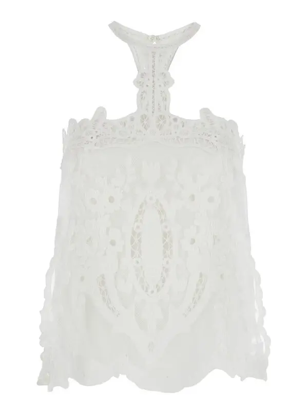 'Vannel' White Blouse