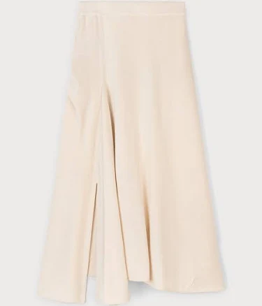 ASYMMETRICAL DRAPED MIDI SKIRT