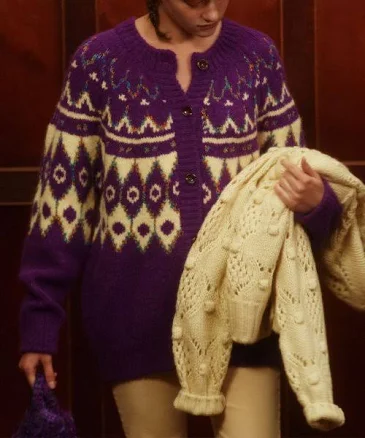 GREENBUTTER Alpaca Nordic Cardigan