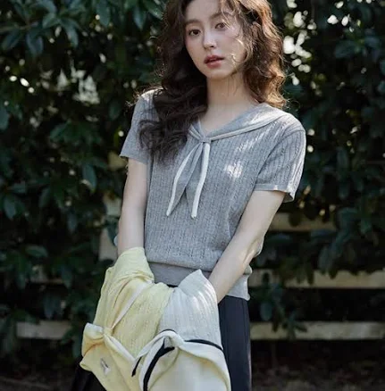 Sailor Collar Knit Top
