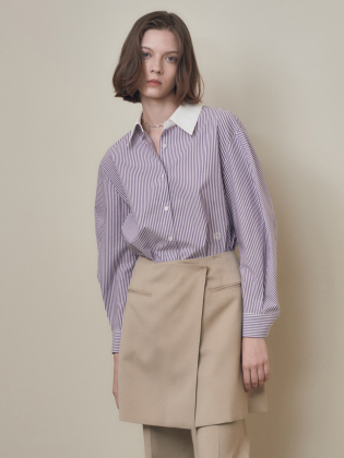 Stripe Over Sleeve Shirt