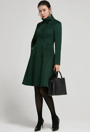 Vintage Wool A-Line Winter Coat