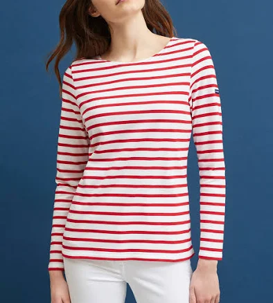 Saint James MINQUIDAME Breton Striped Shirt with Long Sleeve Women