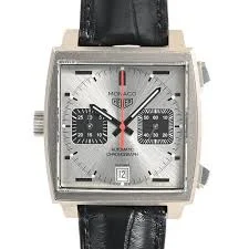 TAG Heuer Monaco Calibre 11 Automatic Watch with Alligator Leather Band
