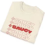 Saucy Wave Tee - Natural / L