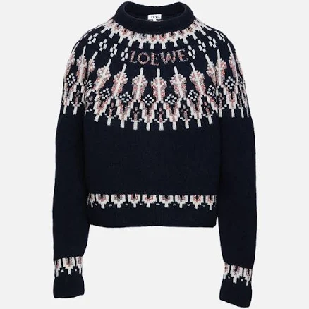 Loewe Women's Wool-Blend Fair Isle Sweater