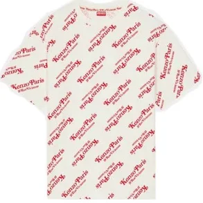 Kenzo All-Over Logo Printed Oversize T-Shirt