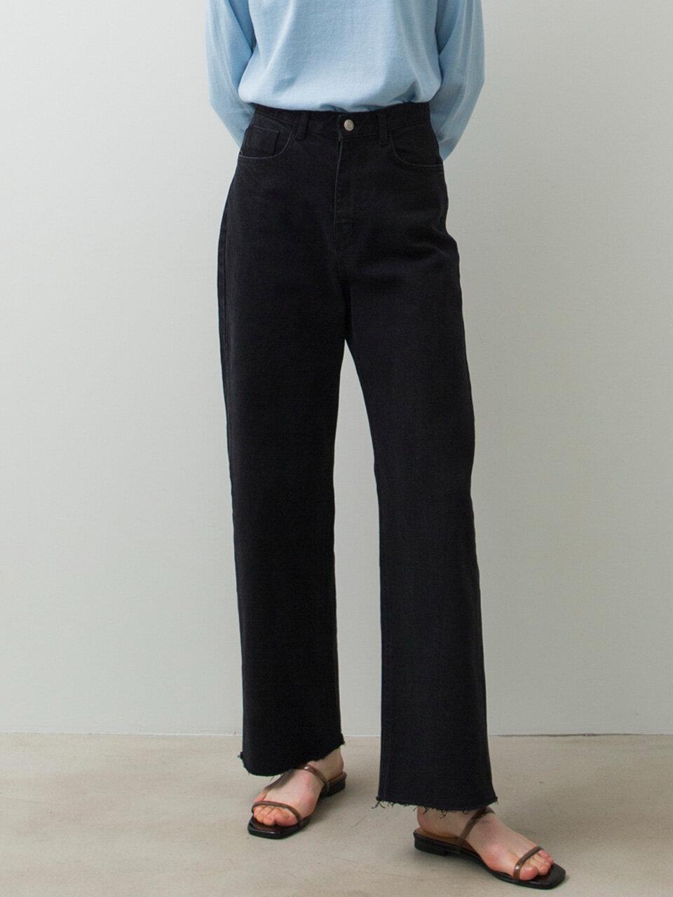 Comfy Denim Pants - Deep Grey