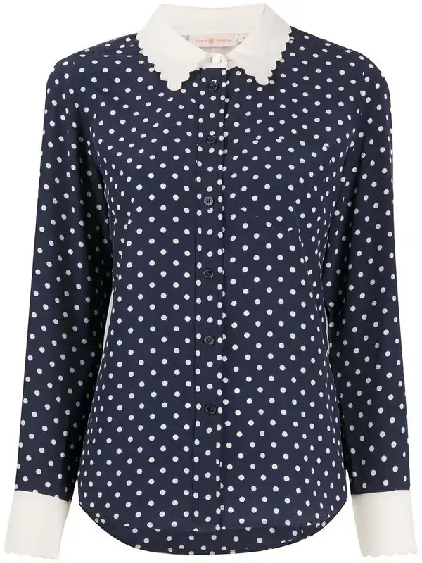 Silk polka-dot Blouse
