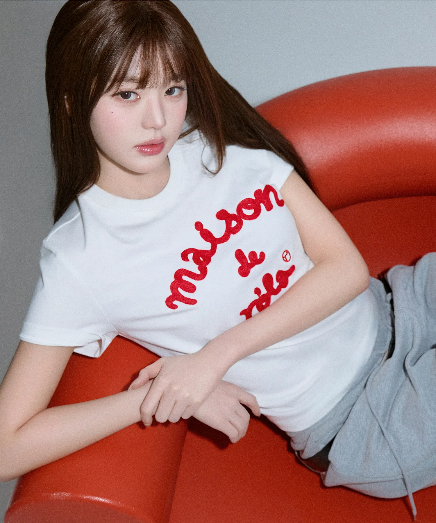 MAISON DE ROLA EMBROIDERY T-SHIRT WHITE