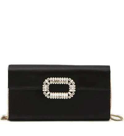 Roger Vivier Women's Satin Flap Clutch