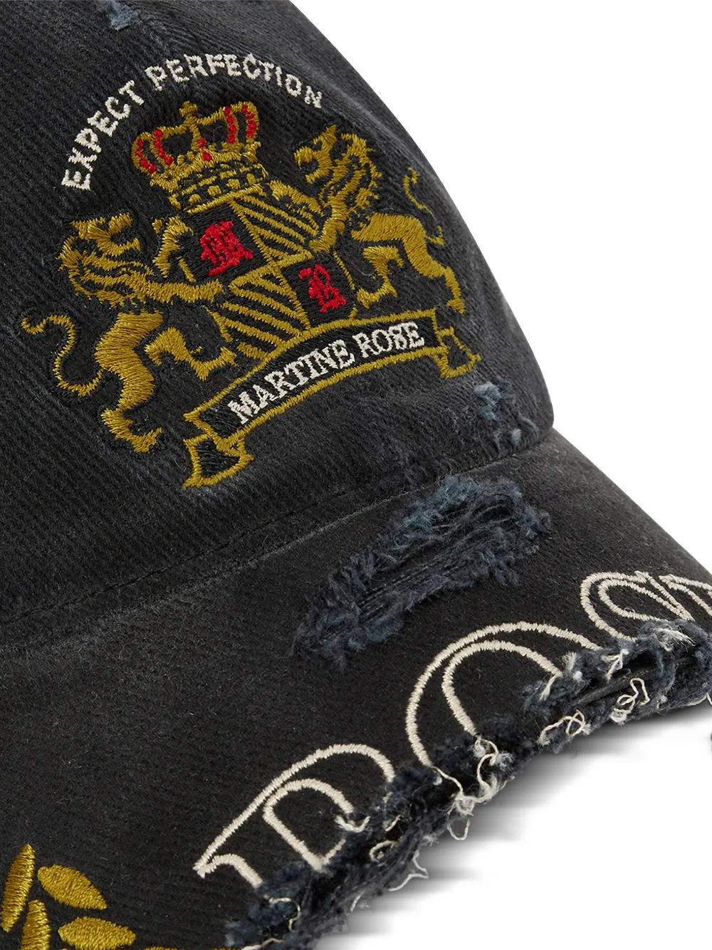 Distressed Embroidered Cap