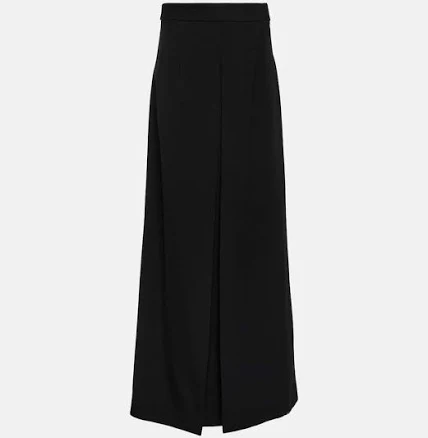 Tod's, Wool maxi skirt, Women, Black, US 0, Skirts, Wool