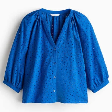 H&M Women's Broderie Anglaise Blouse