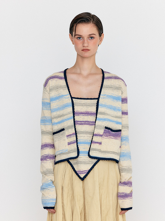 Wioletta Pocket Front Knit Cardigan