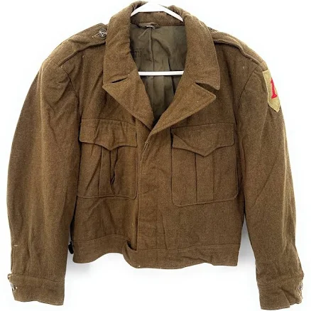 Wwii Army Jacket 1st Infantry Big Red 1