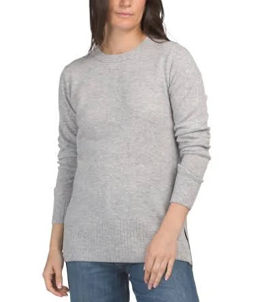 Wool and Cashmere Blend Willow Relaxed Pullover Sweater