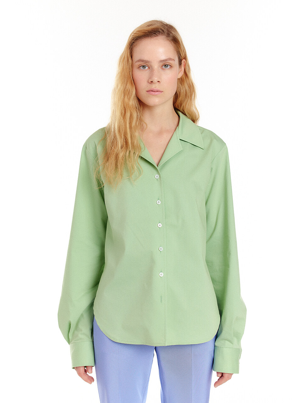 UMPINE Oversized Shirt (Light Green)