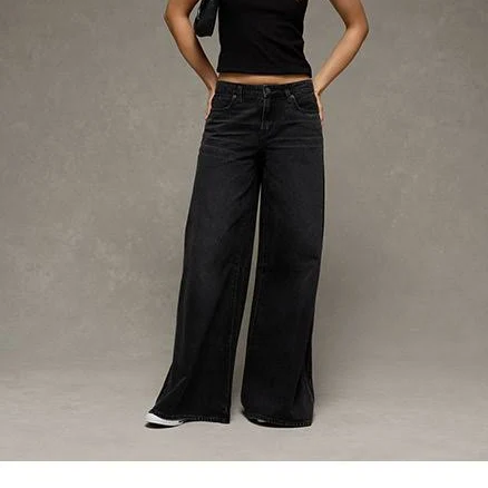 AE Women's Baggy A-Line Fit Jeans