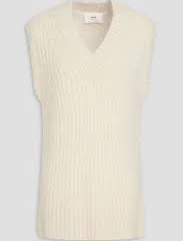 Brushed alpaca-blend vest
