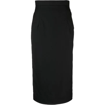 Thom Browne High Waisted Twill Pencil Skirt
