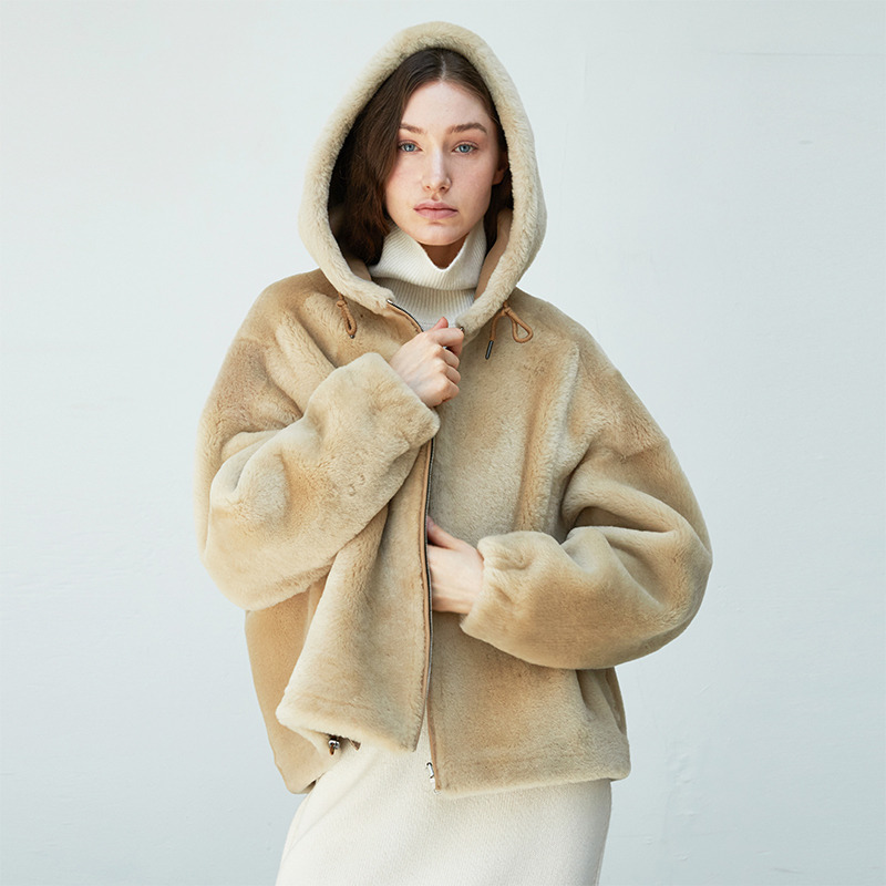 베르데마르 Shearling Reversible hooded Coat